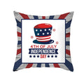 Ljojo LOVE USA Patriotic Letters Decorative Cushion Cover - Cartoon Style Home Decor Pillowcase