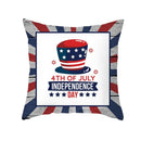 Ljojo LOVE USA Patriotic Letters Decorative Cushion Cover - Cartoon Style Home Decor Pillowcase