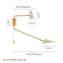 Industrial Copper Swing Arm Wall Lamp Double Head LED E27 Gold/Black/White by Ljojo