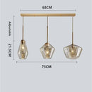 Modern Glass LED Pendant Light Chandelier for Living Room - Ljojo