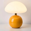 LED Mushroom Small Table Lamp Cream Ceramic Bedroom Atmosphere Light Ljojo
