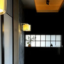 Ljojo LED Glass Fabric Wall Lamp Modern Design for Bedroom Living Study