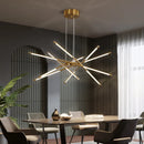 Ljojo Line Chandelier: Simple, Personalized Fashion for Living Room, Bedroom, Bar, Restaurant
