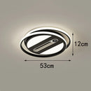 Ljojo Modern Quiet Ceiling Fan with Led Light Control for Bedroom and Living Room