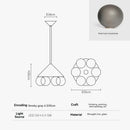 Luxurious Bubble Ball Art Living Room Pendant Light Fixture by Ljojo - High-End Designer Showcase