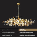 Copper ceiling lamp, crystal bedroom lamp, grand dining chandelier - Ljojo brand