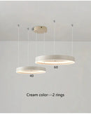 Ljojo Luxury Electroplated Circular Hall Light: Modern, Simple, Atmospheric Pendant