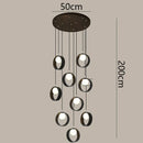 Ljojo LED Pendant Light for Modern Home Decor and Staircase Chandeliers