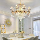 European Style Duplex Chandelier with Crystal Accents - Ljojo