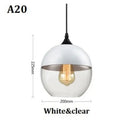 Modern LED Glass Pendant Light Fixture for Kitchen & Dining Room by Ljojo