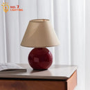 Chestnut Glass Table Lamp LED E27 | French Medieval Cute Atmosphere Designer Desk Lights