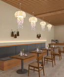 Modern White Jellyfish Pendant Light for Kitchen Dining Art Decor | Ljojo