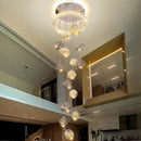 Crystal LED Chandelier - Luxury High-Rise Stairs Lighting by Ljojo