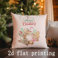 Festive Christmas Cushion Covers by Ljojo - Ideal for Sofa, Bedroom, Car Home Decor