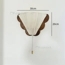 French Retro Solid Wood Bedside Wall Lamp Butterfly Light for Living Room by Ljojo