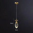 Copper Crystal Fruit Chandelier - Modern Luxury Hanging Lamp for Bedroom & Restaurant by Ljojo