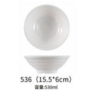 Ljojo Melamine Noodle Bowl Set - Japanese Style Ramen Bowls for Kitchen Tableware