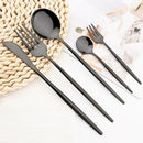 Ljojo 24pc Stainless Steel Cutlery Set - Knife Fork Spoon Teaspoon Mirror Flatware