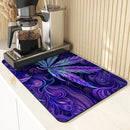 Ljojo 3D Coffee Mat: Quick Dry Kitchen Drying Mat & Bathroom Drain Pad