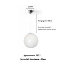 Colorful Bubble Pendant Light Glass Ball Hanging Lamp Dining Living Room Decor by Ljojo