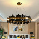 LED Pendant Light Luxury Crystal Chandelier for Master Bedroom Living Room by Ljojo