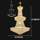 Ljojo Luxury Crystal Living Room Chandelier - Elegant Dining Room Pendant Lamp & Ceiling Light