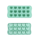 Ljojo 15-Hole Heart-Shaped Chocolate Silicone Mold for Baking and Candy Making