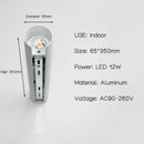 Ljojo 12W LED Wall Sconces - Up and Down Indoor Wall Lamps for Living Room and Bedside, Aluminum