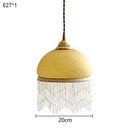 French Retro Glass Jellyfish Tassel Chandelier for Bedroom Decoration - Ljojo