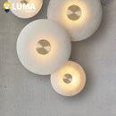 Ljojo Alabaster Stone LED Wall Sconce Light for Foyer Staircase Decor