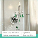 French Green Crystal Chandeliers Luxury Glass Pendant Lights by Ljojo for Living & Dining Rooms