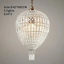 American Luxury Crystal Pendant Lights French Balloon Suspension Lights for Baby's Room by Ljojo