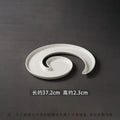 Ljojo Long Strip Ceramic Western Fruit Dish for Special Blended Cuisine