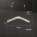 Ljojo Marble Collection LED Hanging Chandelier - Trendy Large Suspended Luminaire