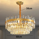 Ljojo Luxury Crystal Chandelier Pendant Light for Living Room and Bedroom