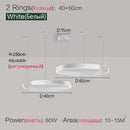 Ljojo LED Round Ring Chandelier for Dining and Living Room