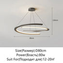 Modern Golden Ring Metal LED Ceiling Pendant Light | High-end Home Decor Living Room Ljojo