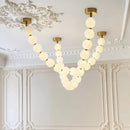 Ljojo Modern Crystal Chandelier Elegant Ceiling Pendant Light for Living Dining Bedroom