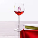 Ljojo 3D Pink Glass Rose Wine Glasses Set - Lovely Household Gift