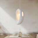 Ljojo Japanese Wabi Sabi Style E27 Pendant Lights Nordic White Ceiling Chandelier