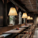 Ljojo Japanese Wabi-Sabi Linen E27 Pendant Lights Retro Catering Restaurant Hanging Lamps