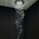 Ljojo Luxury Butterfly Crystal Chandelier Modern LED Staircase Lighting Long Hanging Luminaire for Home