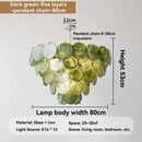 French Glass Chandelier Elegant Crystal Pendant Light for Living Room Dining Home Decor by Ljojo