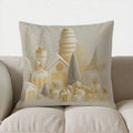 Festive Deer Print Pillow Cover for Sofa, Bedroom, Car by Ljojo