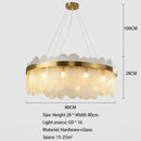 Nordic Living Room Crystal Pendant Lights Smoke Grey Modern Minimalist Glass Decor Dining Bedrooms by Ljojo
