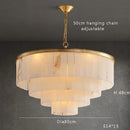 Ljojo All-copper Living Room Chandelier Luxurious Marble Dining Room Lighting Fixtures