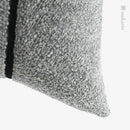 Ljojo Luxury Gray Black Stitching Bedside Cushion for Bedroom, Living Room, and Dining Room