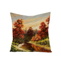 Ljojo Maple Leaf Sunflower Pillowcase for Living Room Bedroom Decor, 45*45cm
