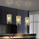 Modern Crystal Round Dining Room Pendant Light Fixture Luxury Indoor Lighting Gold/Chrome LED Bedroom - Ljojo