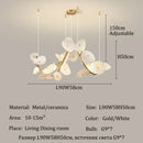 Ljojo Luxury Art Ceramics LED Chandeliers for Modern Decor